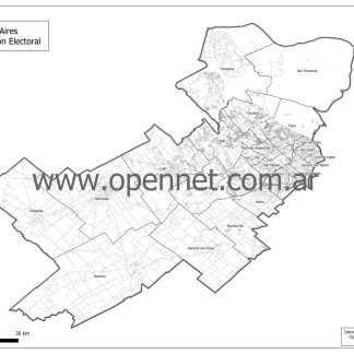 Mapa 1ra Sección Electoral Buenos Aires A3