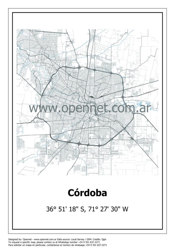 Mapa de Córdoba A4V